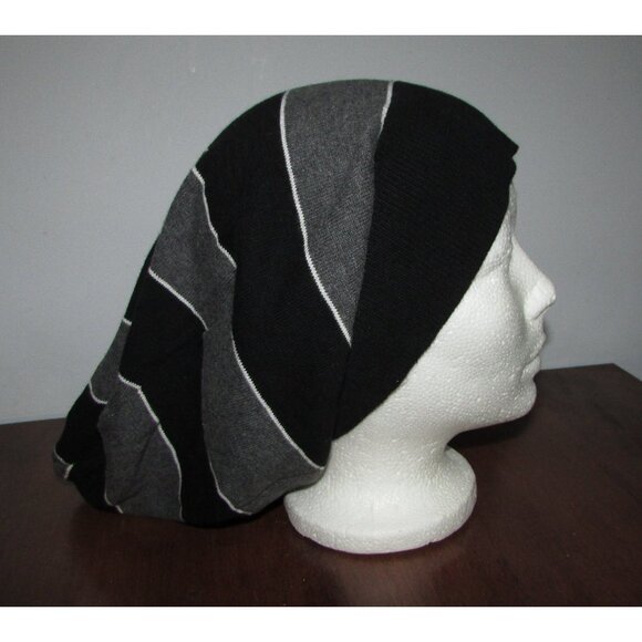 Loose Fitting Striped Beanie - Picture 1 of 5